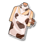 奶牛领巾式上装 缩略图