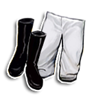 白色绒裤配长筒靴 缩略图