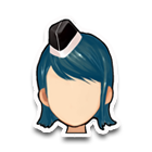 宝蓝色淑女短发 缩略图