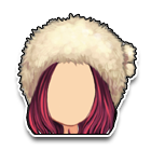 白色绒毛暖帽 缩略图