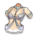 银色桑巴舞服上装 缩略图