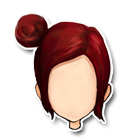 红褐色轻盈发髻 缩略图